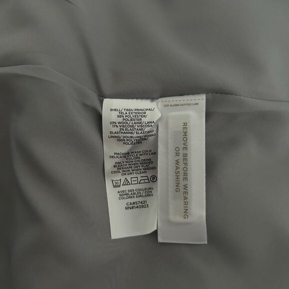 Loft Pink Herringbone Blazer (size 0) - Picture 5 of 6